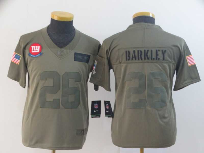 Youth Nike Giants 26 Saquon Barkley 2019 Olive Salute To Service Limited Jersey,We sell and wholesale Youth Nike Giants 26 Saquon Barkley 2019 Olive Salute To Service Limited Jersey on line form chian!